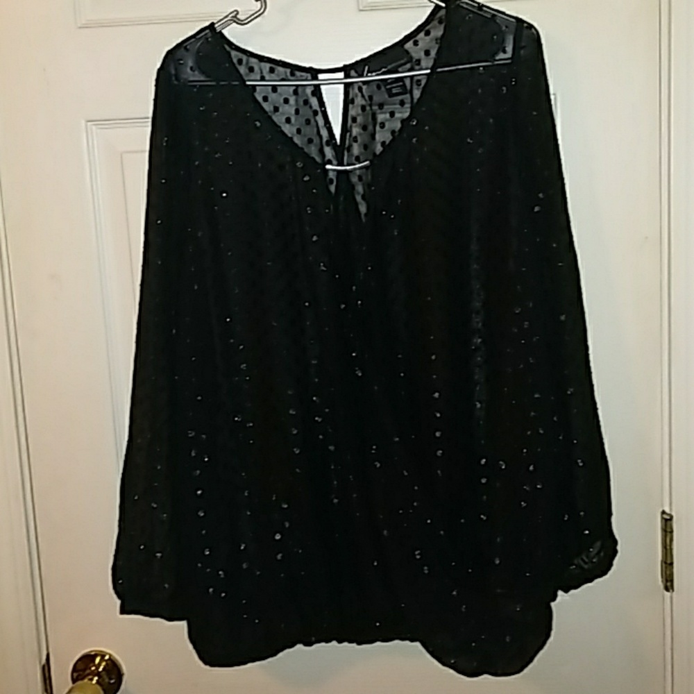 Lane Bryant polka dot top